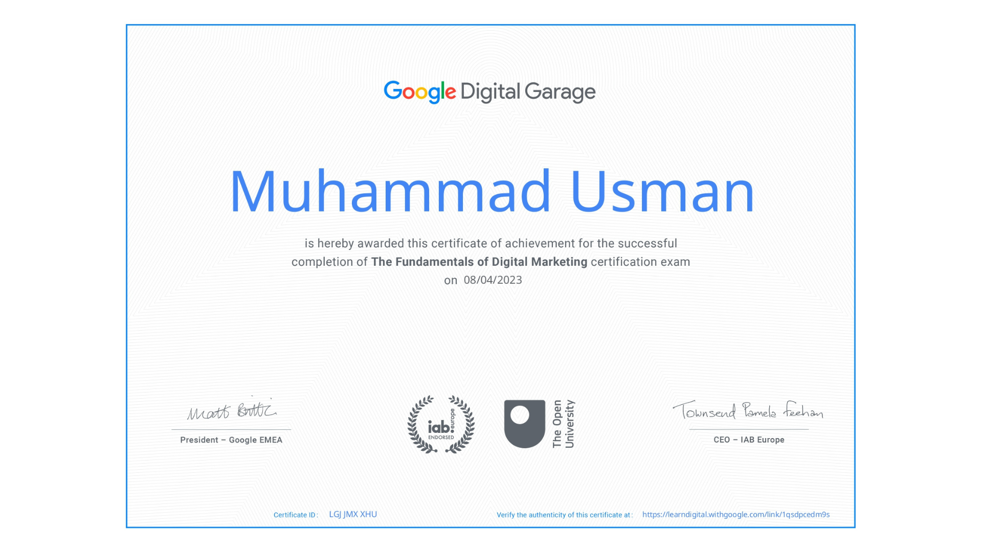 Certificate 2