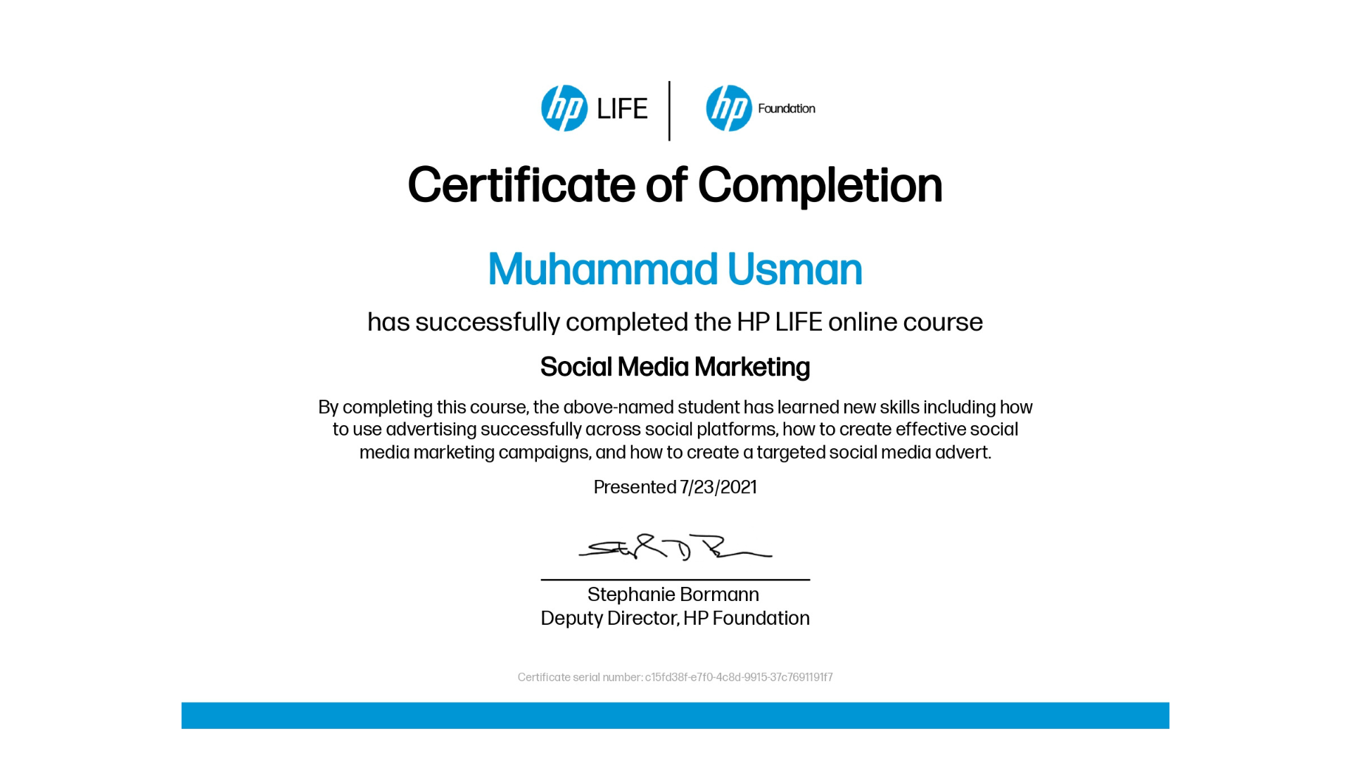 Certificate 10